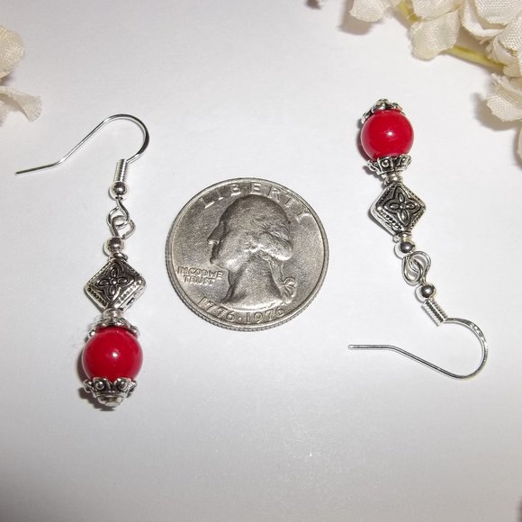 Red Earring Earring Earring Earring Earring Earring Earring Earring Earring 5231 - Picture 3 of 10